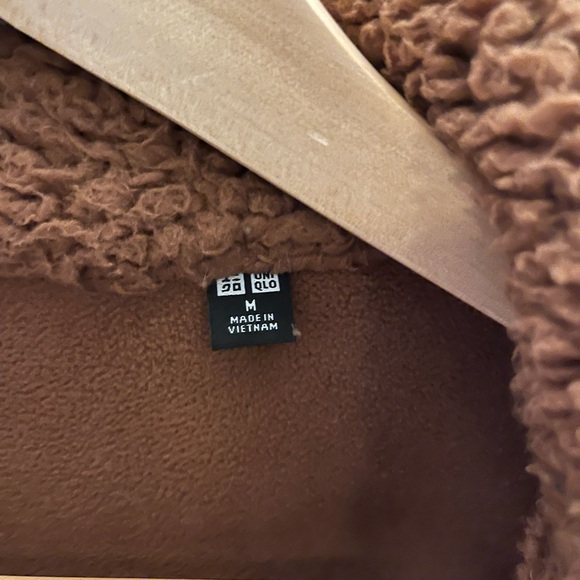 Uniqlo Cozy Brown Teddy Coat - Picture 6 of 6